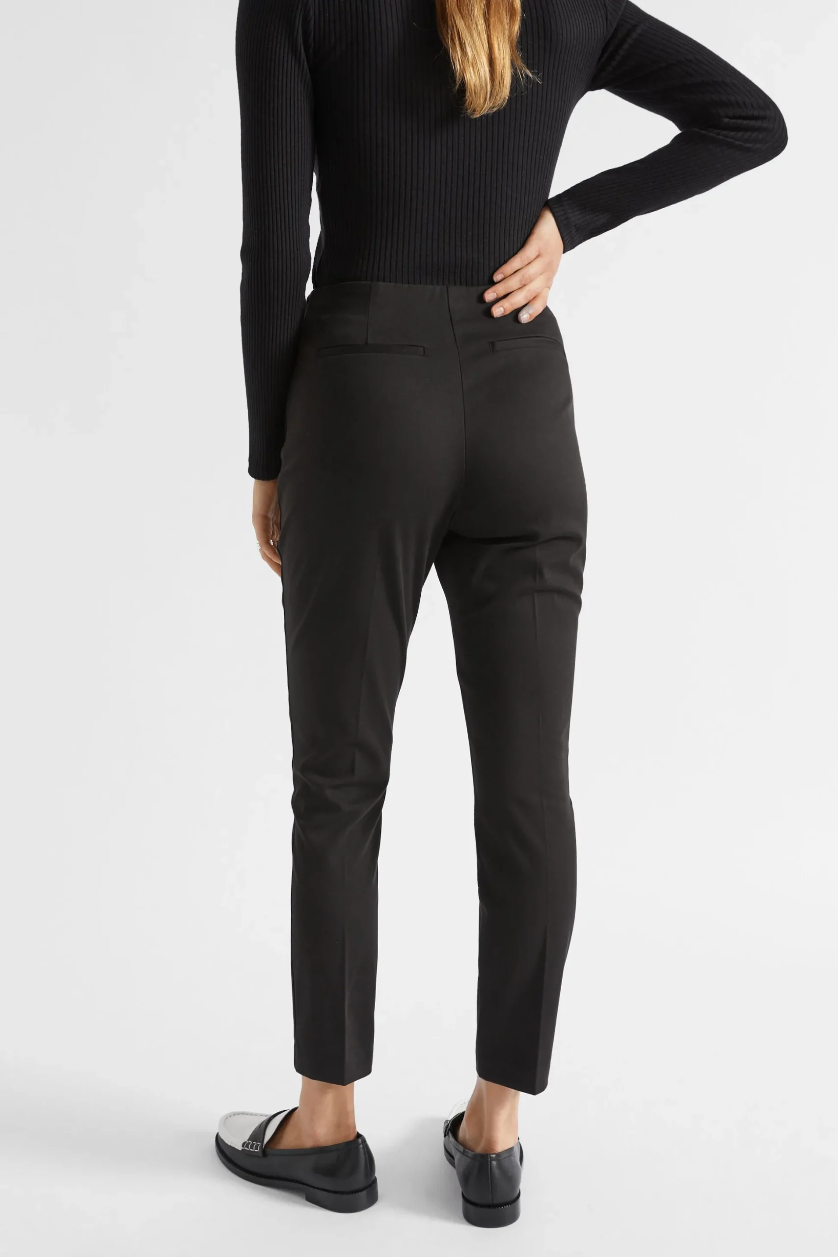Seed Heritage Pants-Slim Leg Zip Waist Pant Black