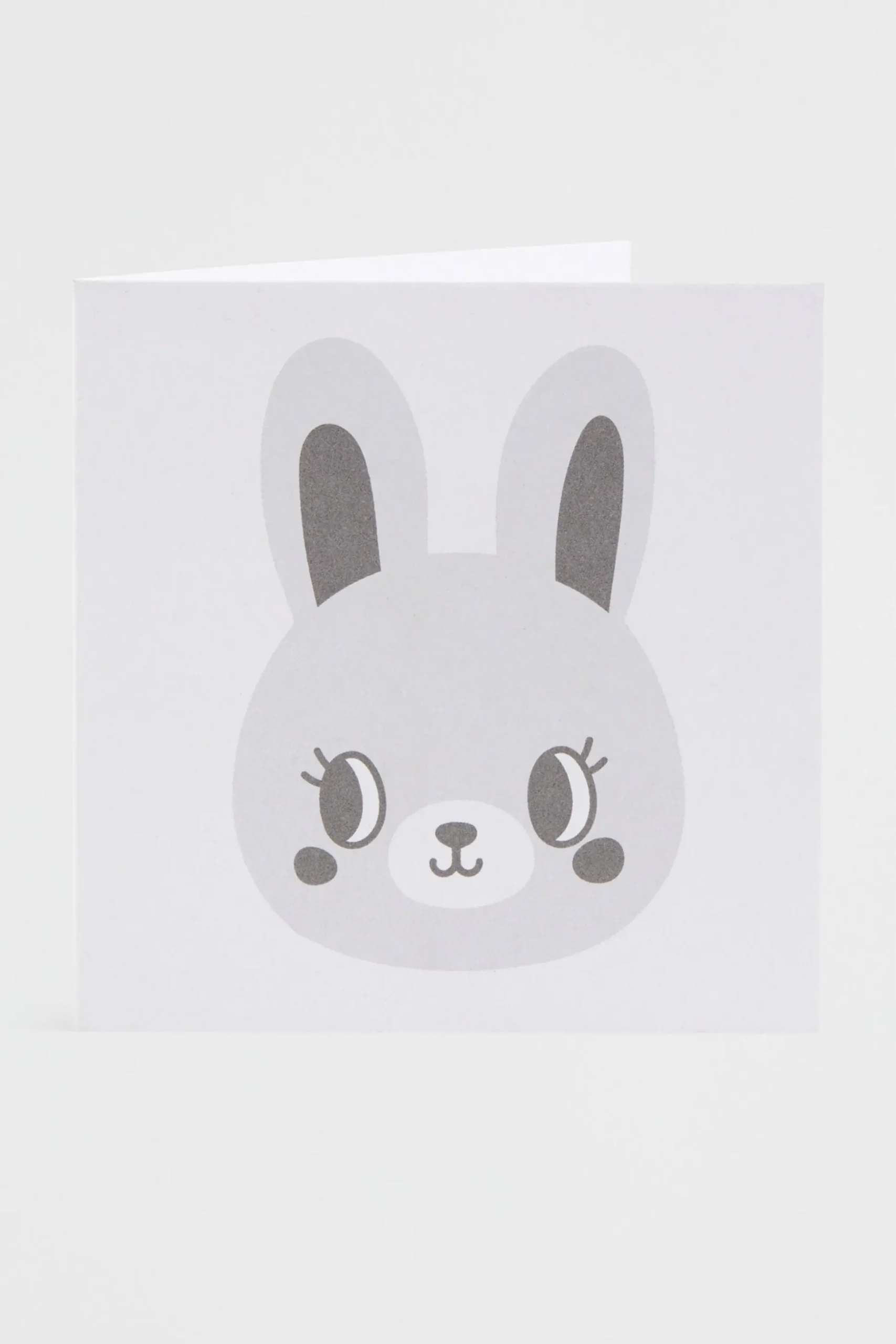 Seed Heritage Stationery-Small Bunny Card Grey