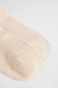 Seed Heritage Socks & Tights-Sneaker Sock Oatmeal