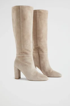 Seed Heritage Heels & Wedges-Sophie Knee High Boot Storm Suede