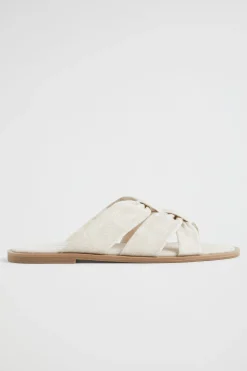 Seed Heritage Sandals & Thongs-Sophie Textile Slide Natural