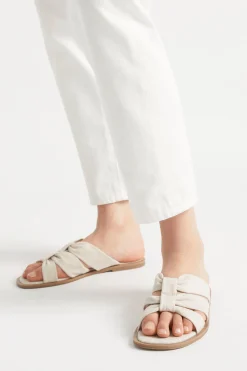 Seed Heritage Sandals & Thongs-Sophie Textile Slide Natural