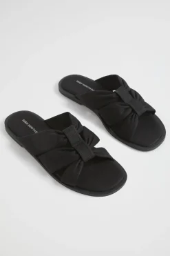 Seed Heritage Sandals & Thongs-Sophie Textile Slide Black