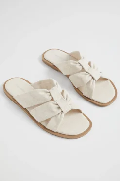Seed Heritage Sandals & Thongs-Sophie Textile Slide Natural