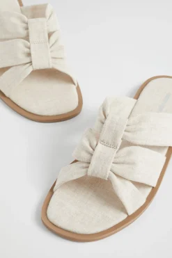 Seed Heritage Sandals & Thongs-Sophie Textile Slide Natural