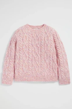 Seed Heritage Knitwear & Sweaters-Spacedye Cable Knit Orchid