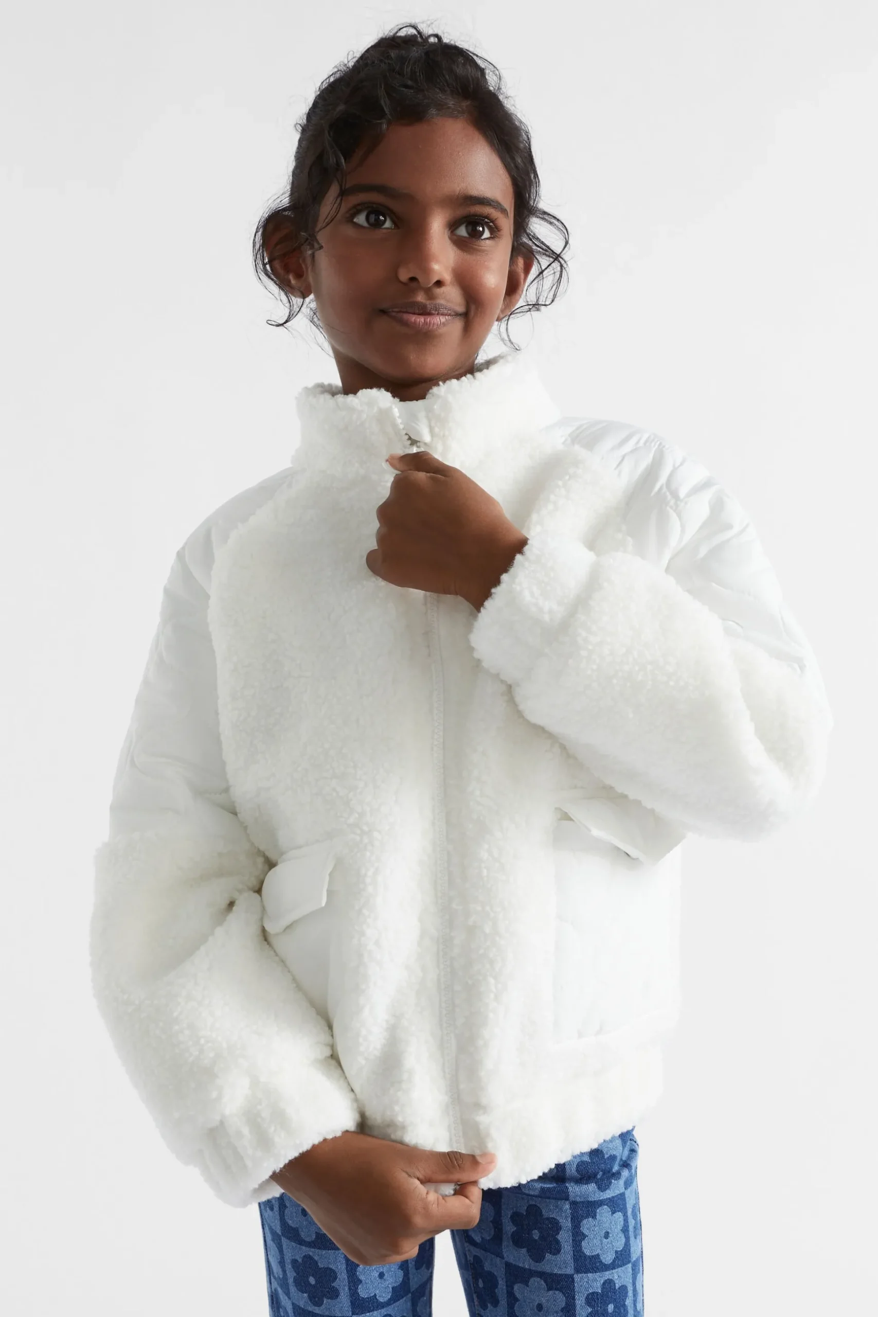 Seed Heritage Jackets & Vests-Splice Sherpa Jacket Canvas