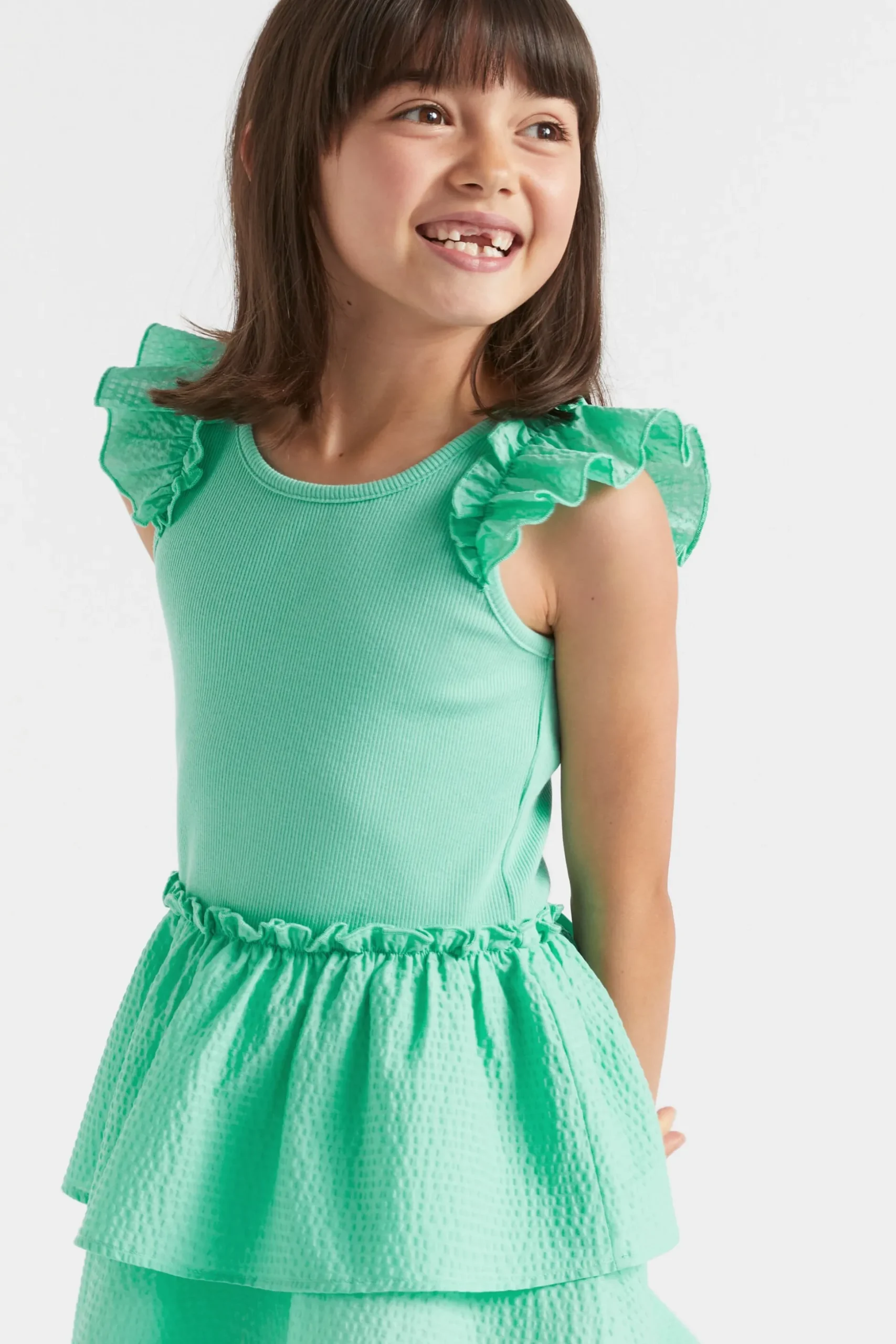 Seed Heritage Dresses-Splice Tank Dress Spearmint