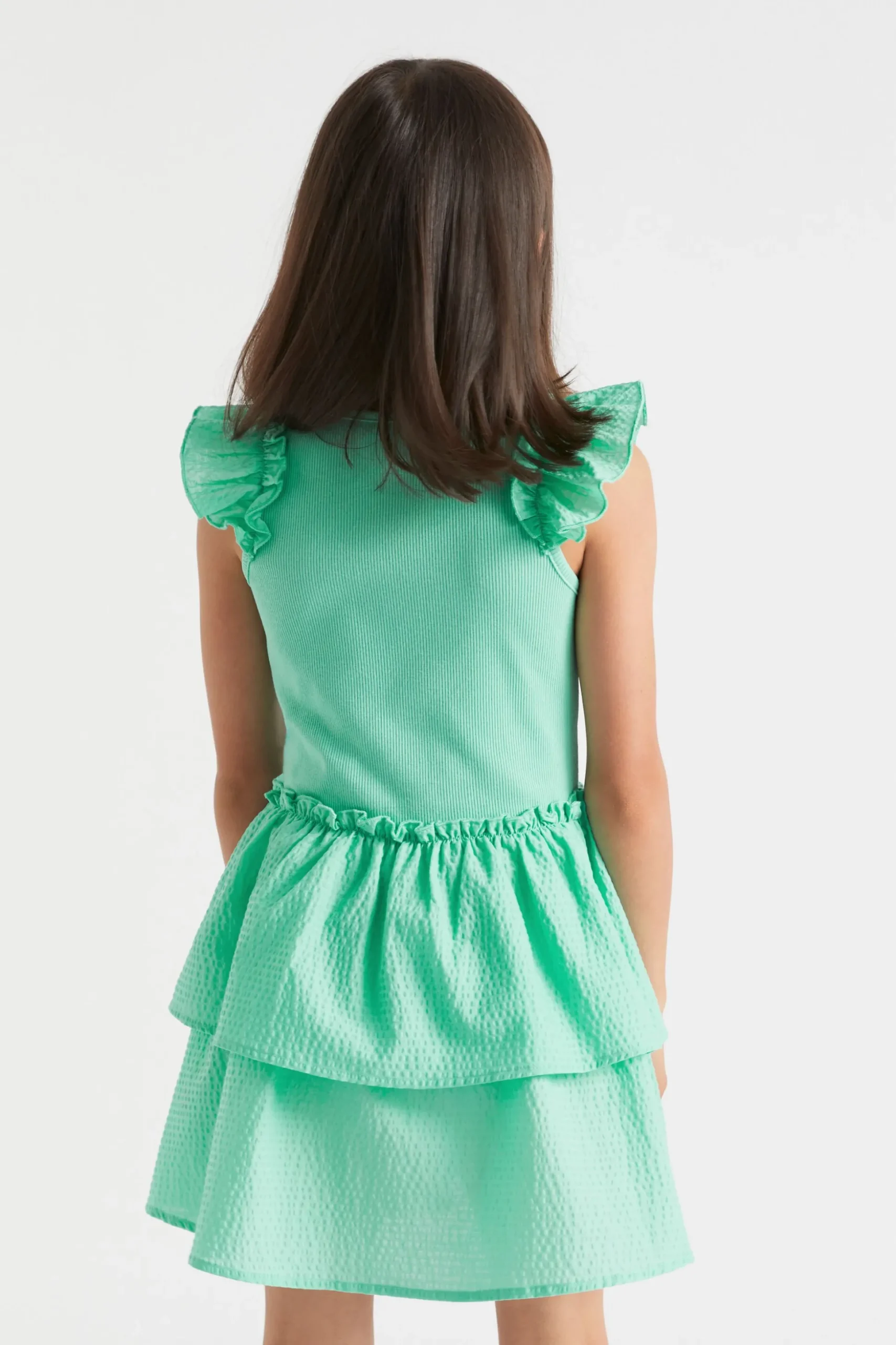 Seed Heritage Dresses-Splice Tank Dress Spearmint