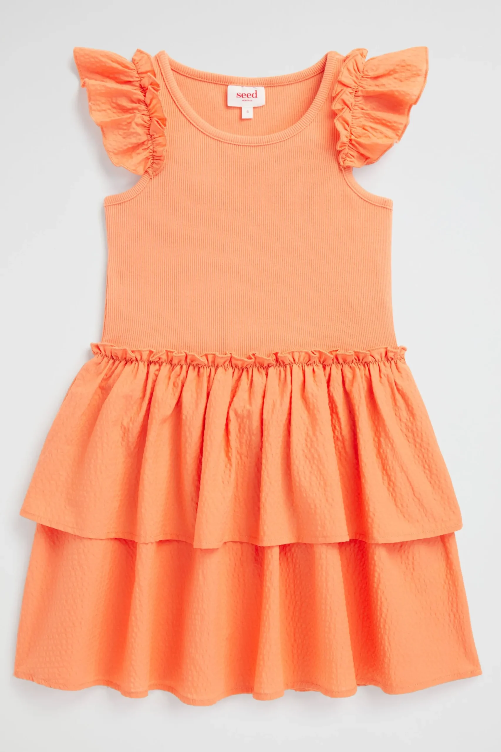 Seed Heritage Dresses-Splice Tank Dress Mango