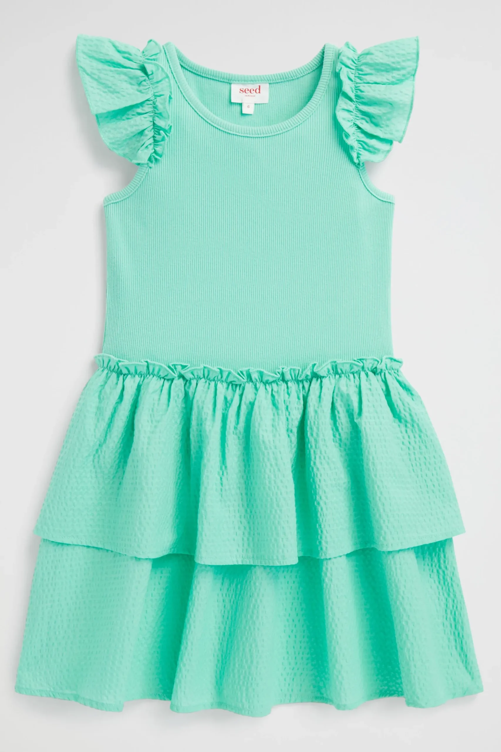 Seed Heritage Dresses-Splice Tank Dress Spearmint
