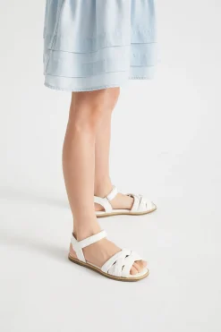 Seed Heritage Sandals & Slides-Square Toe Puffy Sandal White