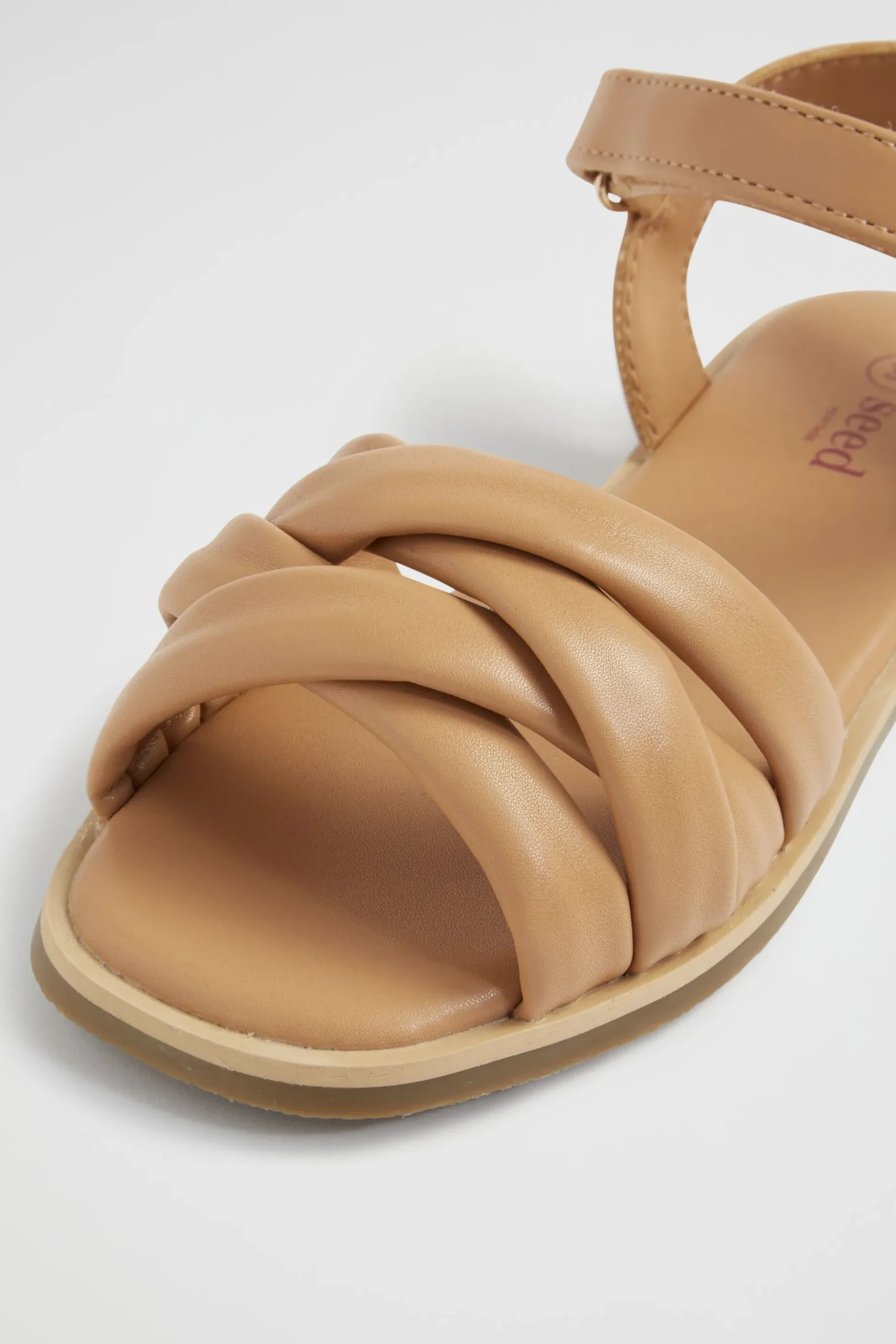 Seed Heritage Sandals & Slides-Square Toe Puffy Sandal Tan