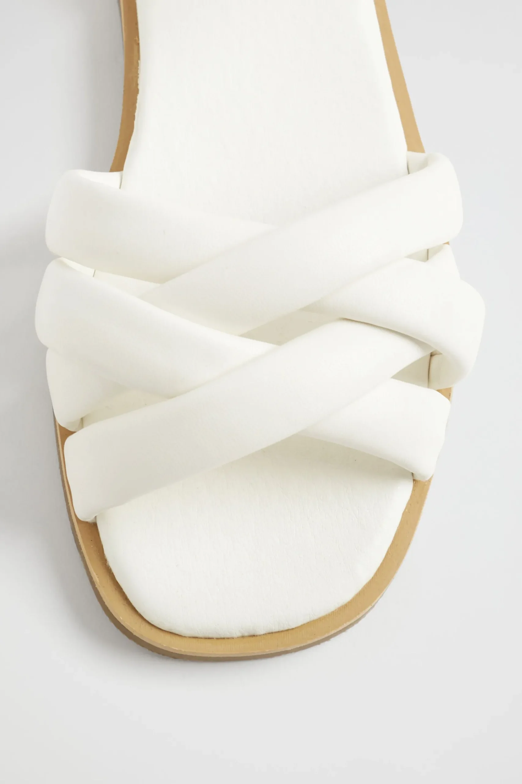 Seed Heritage Sandals & Slides-Square Toe Puffy Sandal White