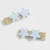 Seed Heritage Hair Accessories-Star Duck Clips Ice Blue
