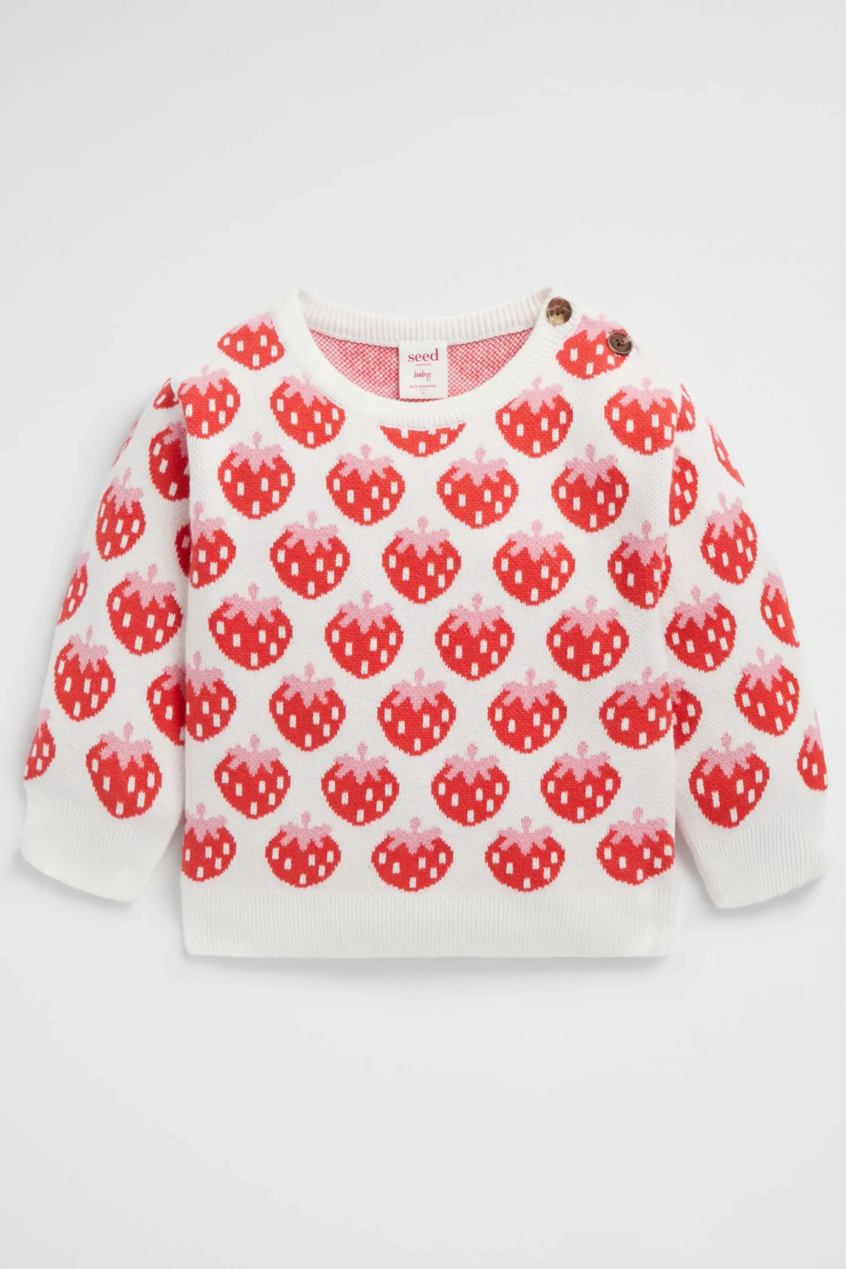 Seed Heritage Knitwear & Sweaters-Strawberry Knit Super Red