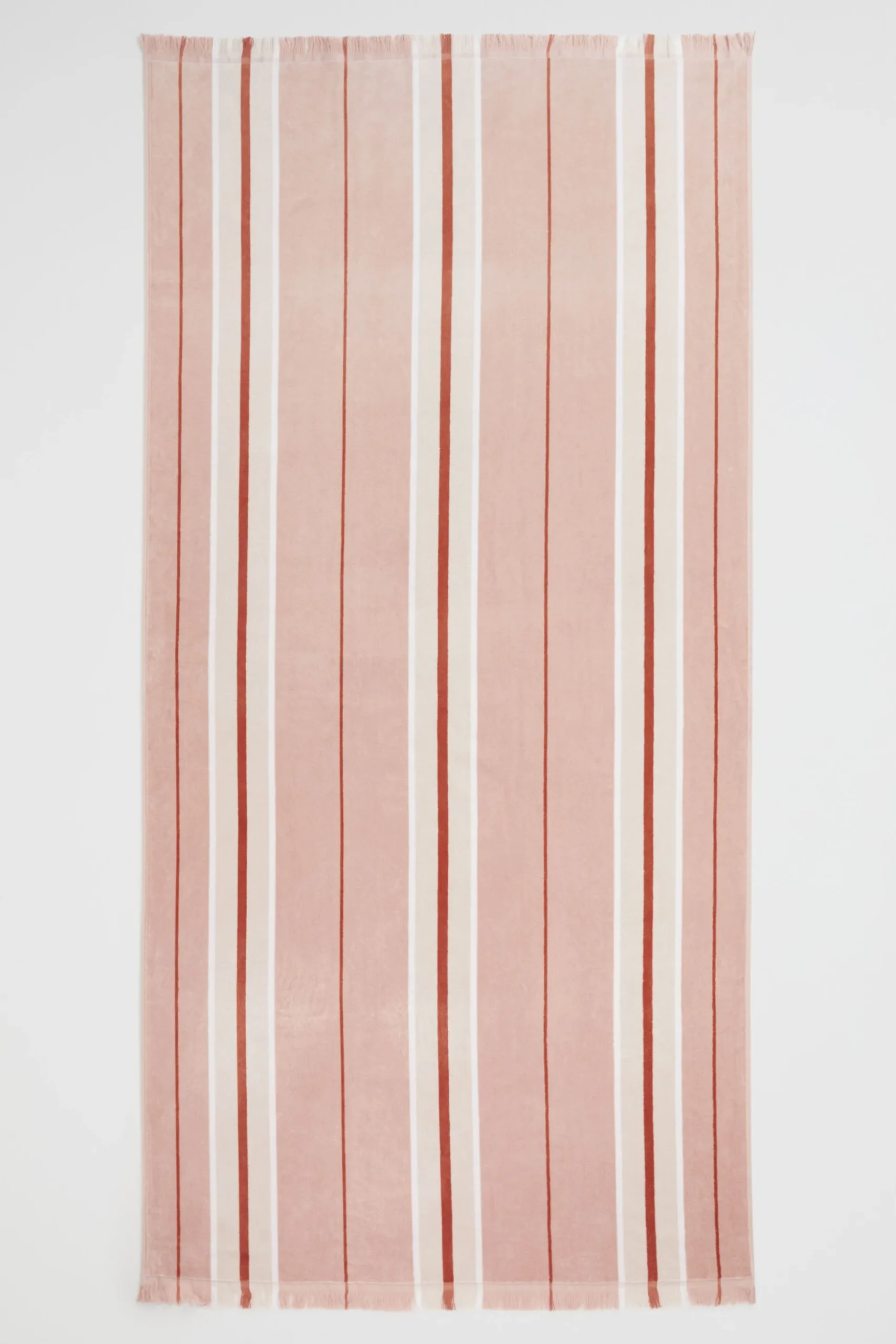 Seed Heritage Beach Towels-Stripe Beachtowel Blush