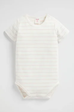 Seed Heritage Bodysuits & Onesies-Stripe Bodysuit Canvas