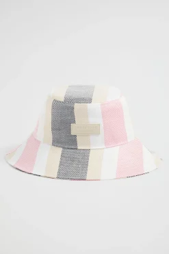 Seed Heritage Hats & Gloves-Stripe Bucket Hat Soft Orchid Multi