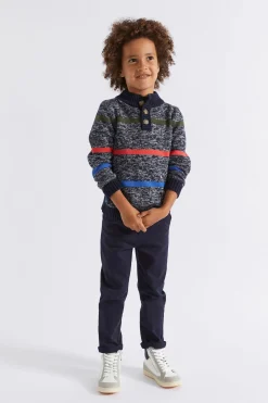 Seed Heritage Knitwear & Sweaters-Stripe Button Knit Multi