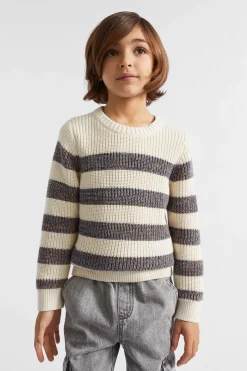 Seed Heritage Knitwear & Sweaters-Stripe Knit Rich Cream