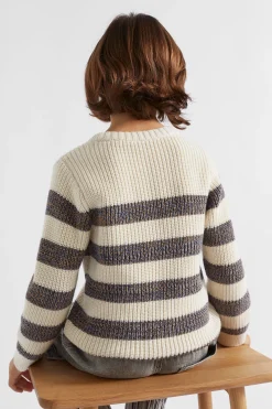 Seed Heritage Knitwear & Sweaters-Stripe Knit Rich Cream