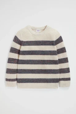 Seed Heritage Knitwear & Sweaters-Stripe Knit Rich Cream