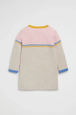 Seed Heritage Knitwear & Sweaters-Stripe Knit Dress Oat Marle