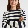 Seed Heritage Knitwear & Sweaters-Stripe Rib Knit Midnight Stripe