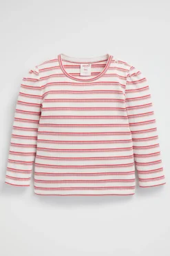 Seed Heritage T-Shirts & Tops-Stripe Rib Tee Canvas