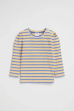 Seed Heritage T-Shirts & Tops-Stripe Rib Top Cobalt Multi