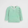 Seed Heritage T-Shirts & Tops-Stripe Rib Top Pea Green