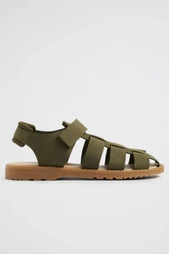 Seed Heritage Sandals & Slides-Summer Cage Sandal Khaki