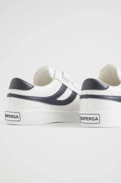 Seed Heritage Sneakers & Trainers-Superga Seattle Strap Sneaker White Blue