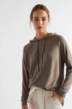 Seed Heritage Knitwear & Sweaters-Supersoft Raglan Hoodie Hazel Marle