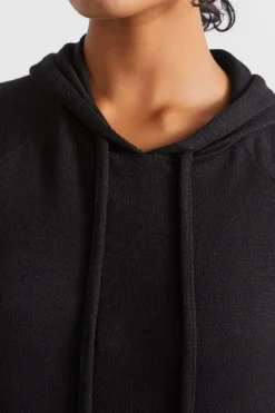 Seed Heritage Knitwear & Sweaters-Supersoft Raglan Hoodie Black
