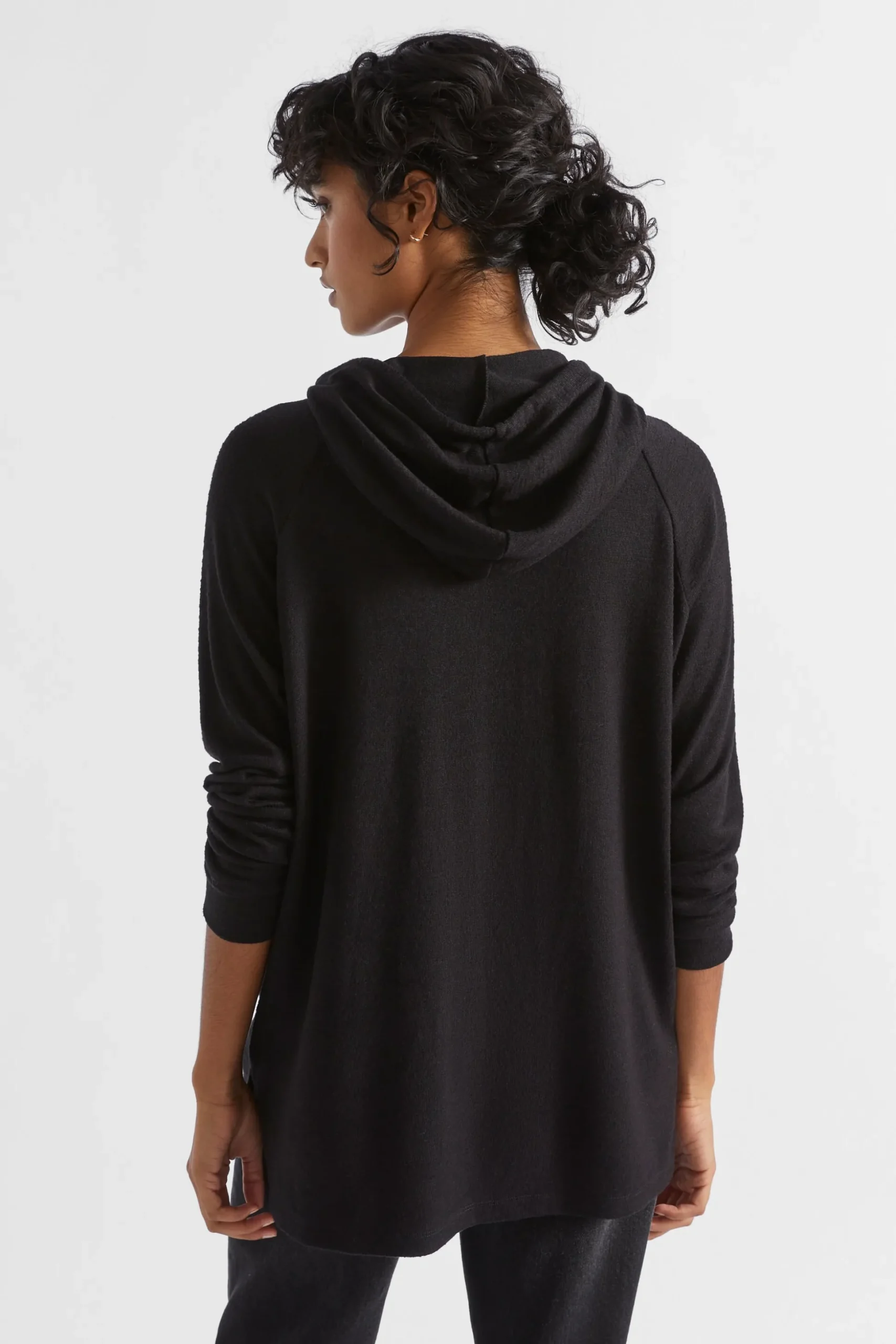 Seed Heritage Knitwear & Sweaters-Supersoft Raglan Hoodie Black
