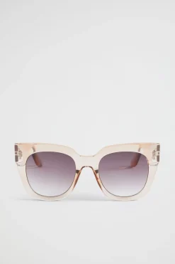 Seed Heritage Sunglasses & Glasses-Sutton D Frame Sheer Beige