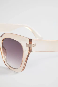 Seed Heritage Sunglasses & Glasses-Sutton D Frame Sheer Beige
