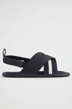 Seed Heritage Sandals-Tape Crossover Sandal Navy