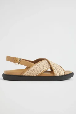 Seed Heritage Sandals & Thongs-Tara Footbed Sandal Toffee