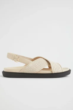 Seed Heritage Sandals & Thongs-Tara Footbed Sandal Stone