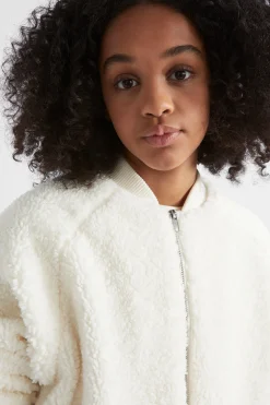 Seed Heritage Jackets & Vests-Teddy Bomber Jacket Vintage Cream