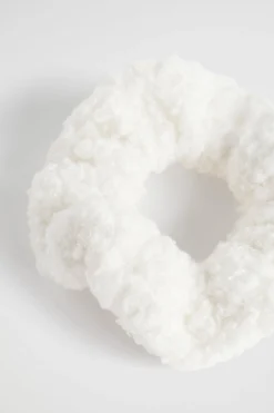 Seed Heritage Hair Accessories-Teddy Scrunchie Canvas