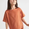 Seed Heritage T-Shirts & Tops-Terry Tee Cinnamon