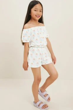 Seed Heritage T-Shirts & Tops-Terry Towel Top Vintage White
