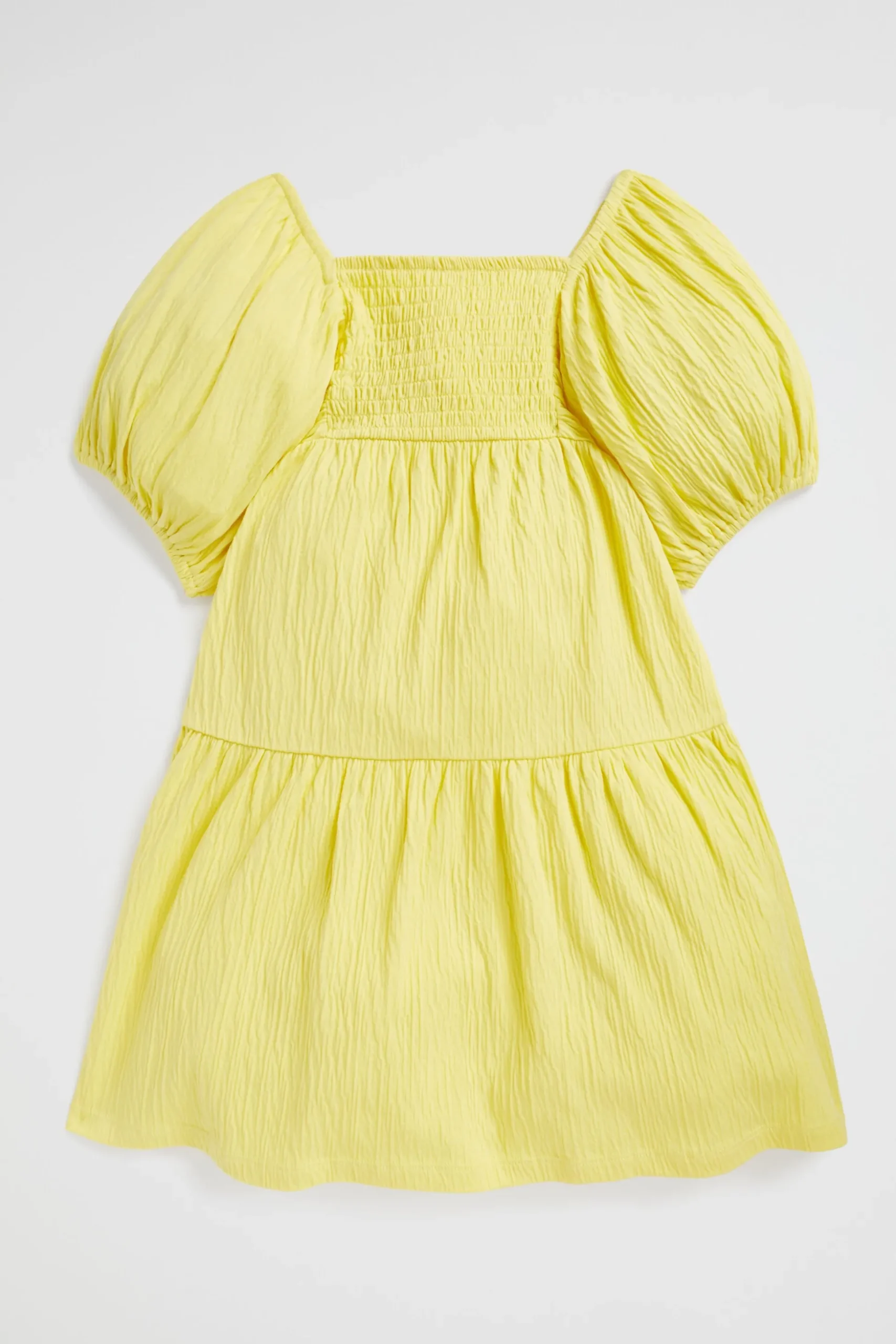 Seed Heritage Dresses-Textured Cotton Dress Sunshine