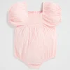Seed Heritage Playsuits & Overalls-Textured Cotton Romper Dusty Rose