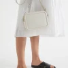 Seed Heritage Cross Body-Textured Logo Crossbody Bag Bone