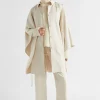 Seed Heritage Scarves & Kaftans-Trench Cape Vanilla Cream